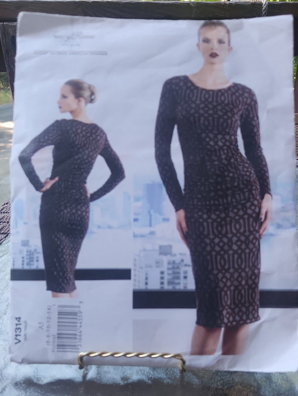 Set Of 4 Vogue Dress Patterns Tracy Reese, Genny Designer Original,Little Vogue